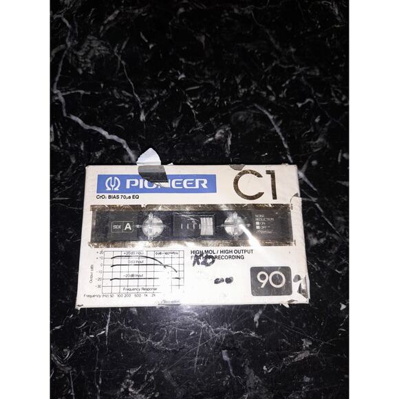 PIONEER C1 90MIN CASSETE TAPE CHROME/70ms POSITION RARE! - Picture 1 of 4
